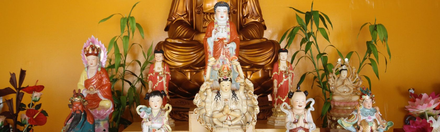 Statues at a Buddhist temple. Photo: Inger Vandyke / Christmas Island Tourism Association