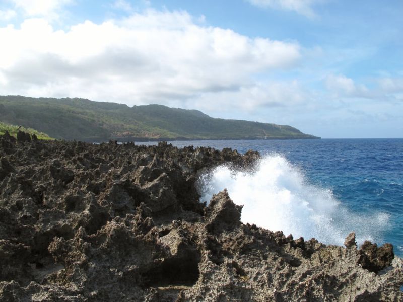 Rocky landscapes in the park.