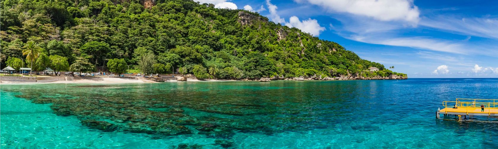 Flying Fish Cove, Christmas Island. Photo: Wondrous World Images