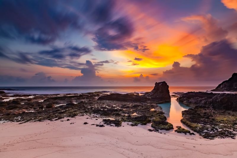 Sunrise at Dolly Beach. Photo: Wondrous World Images.